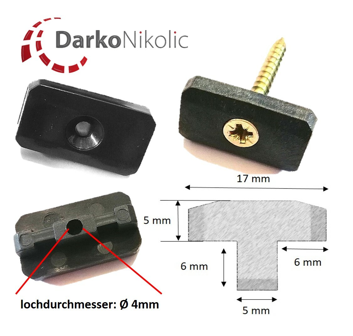 100-2000 Stk. WPC Clips Fugen 5 mm Abstandhalter für WPC Terrassendielen