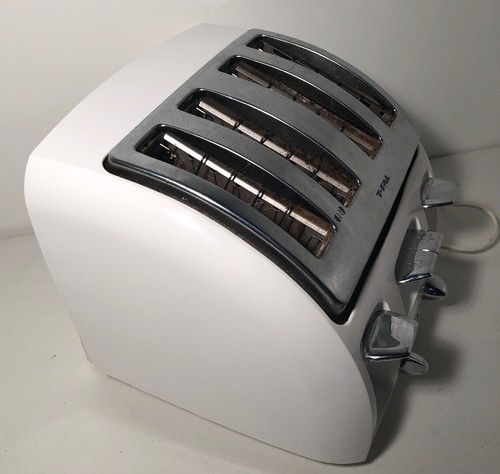 T-Fal Avante Deluxe 4 Slice Wide Slot Toaster White Discontinued Model 5327.42