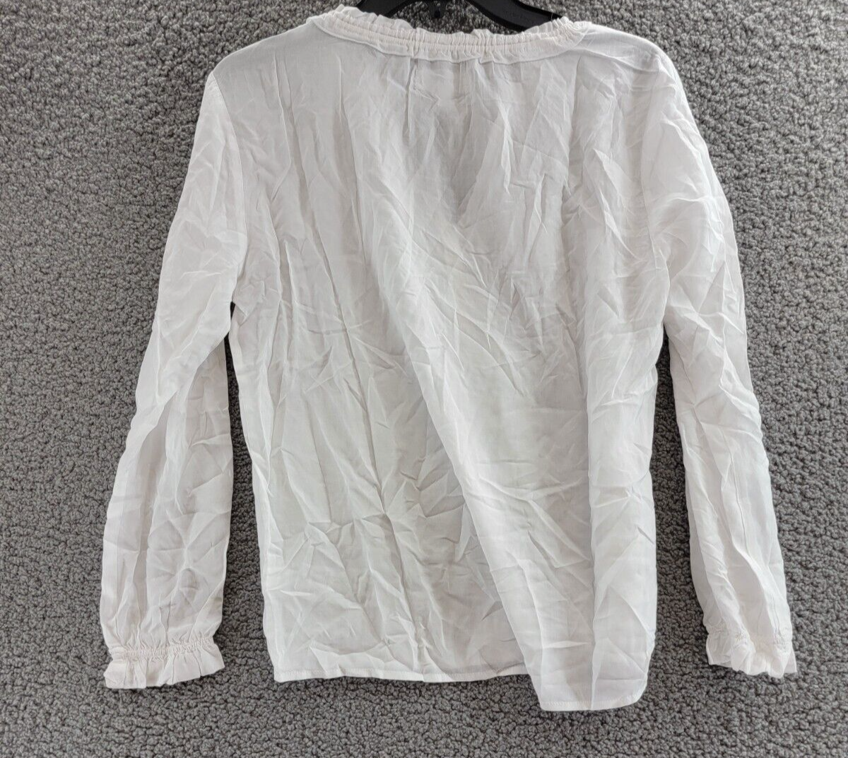 Velvet By Graham & Spencer V-Neck Long Sleeves Pullover Top Women's XS White - Picture 8 of 14