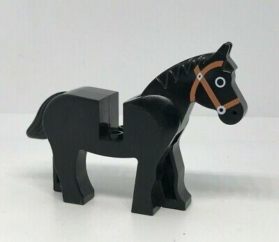 LEGO Castle: Horse - Ref 4493c01pb02 Black - Set 6090 6093 6085 6080 6097 6086