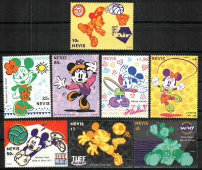 Nevis Stamp 829-836 - Tuff Mickey by Disney | eBay