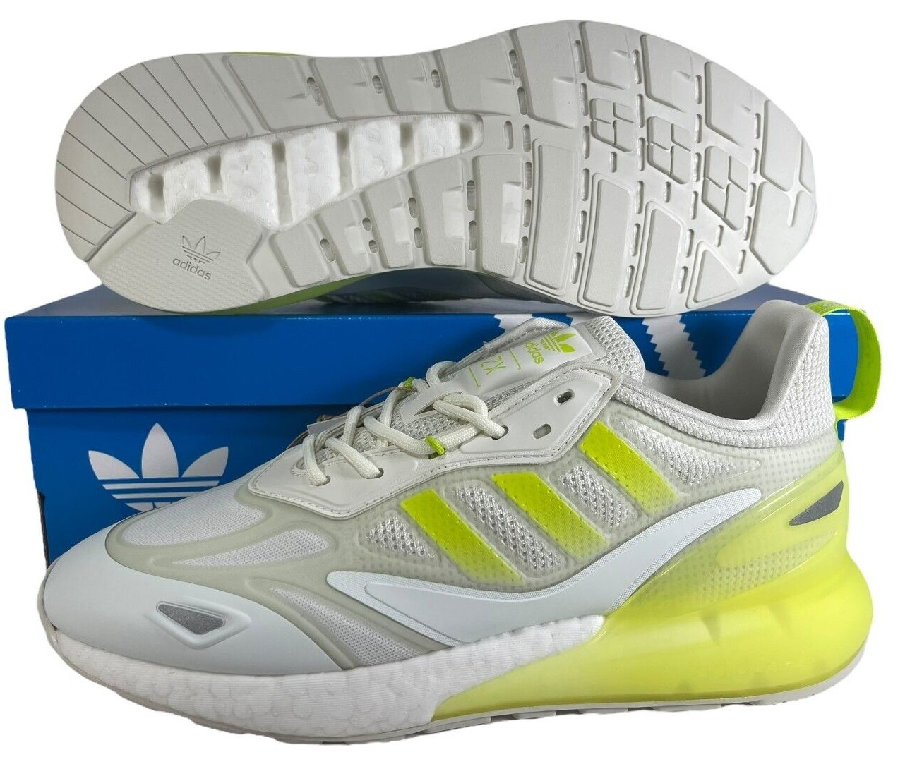 Adidas Men's Originals ZX 2K Boost 2.0 Neon Slime Green