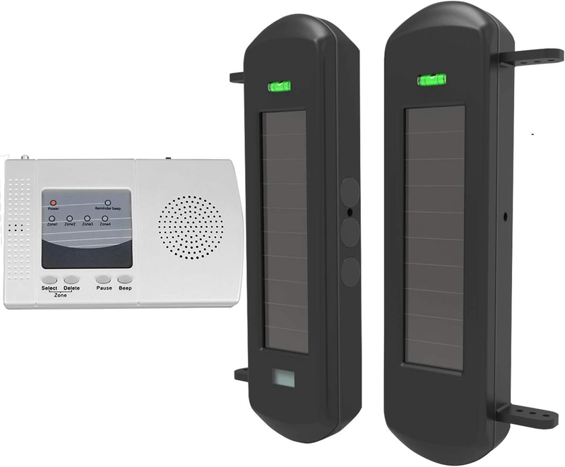 Solar Wireless Driveway Alarm System-1/2 Mile Long Transmission Range-300 Feet W