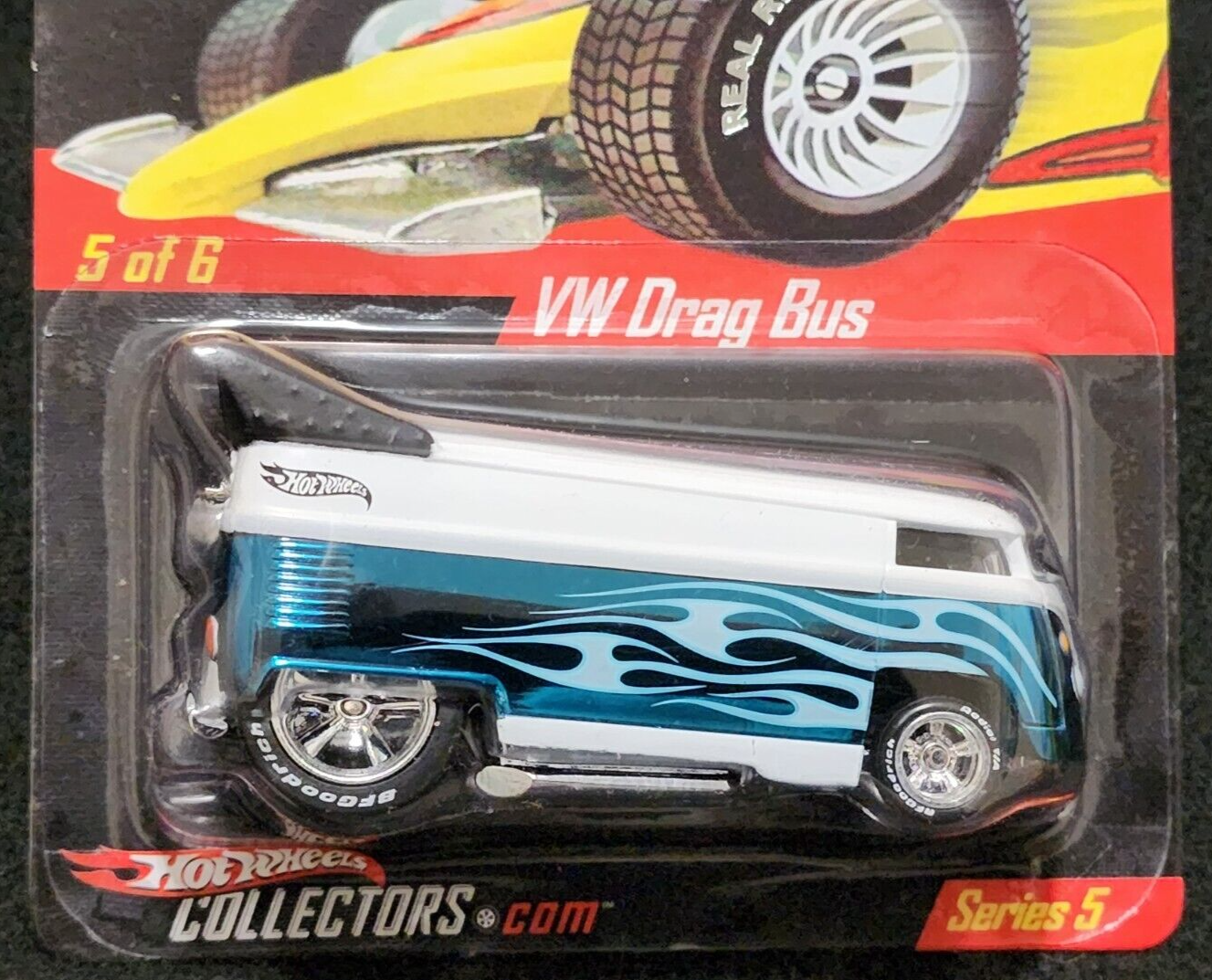 Hot Wheels VW Drag Bus RLC Redline Club Real Riders Series 5