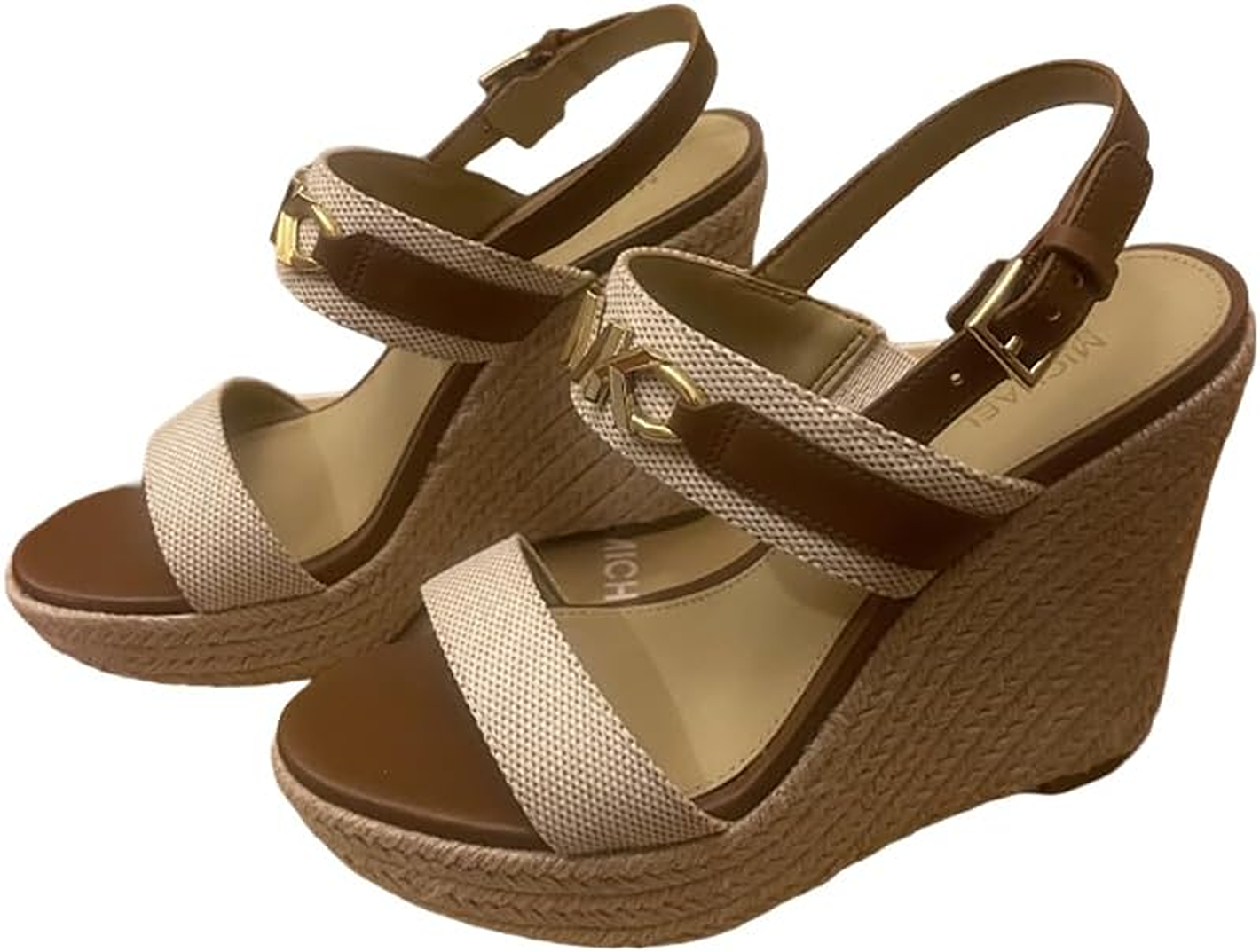 サンダル・ミュール MICHAEL KORS Women Sandals 40S5NOFS1L230 Brown Michael Kors Summer sandals for Women - Brown in Qatar