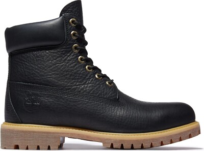 Мужские ботинки Timberland Premium 6 дюймов. Ботинки черные с натуральным покрытием (TB0A2GFR 001)