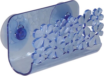 InterDesign Blumz Kitchen Sink Suction Holder for Sponges, Scrubbers, Soap -...