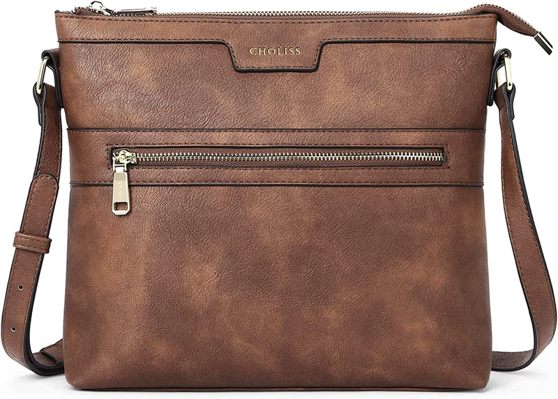 For Women Medium Size Leather Travel Cross Body Bag Purses F