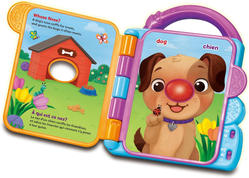 LeapFrog Interactive Baby Book Bilingual English French Light Up Animal Sounds