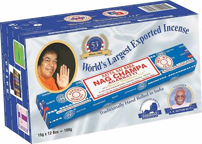 Satya Nag Champa Incense Sticks Natural Fragrance Hand Rolled Indian Agarbatti