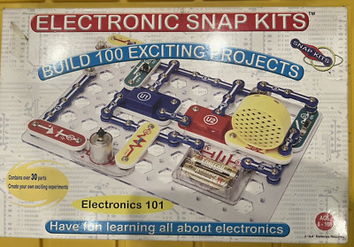 Electronic Snap Kits Build 100 Projects Radio Shack Experiments w/ Instructions