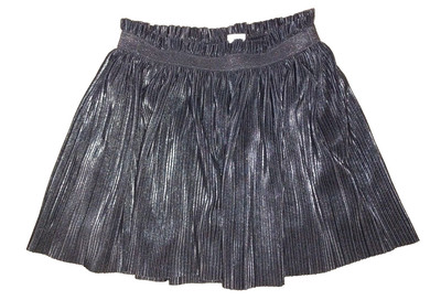   Girl's M 7/8 Black Skirt 7-8 Shiny Tutu Party School Shimmer Formal Short Tu