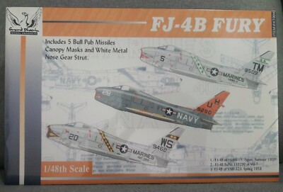 Grand Phoenix KT004 1/48 FJ-4B Fury w/5 Bullpup Missiles masks metal gear
