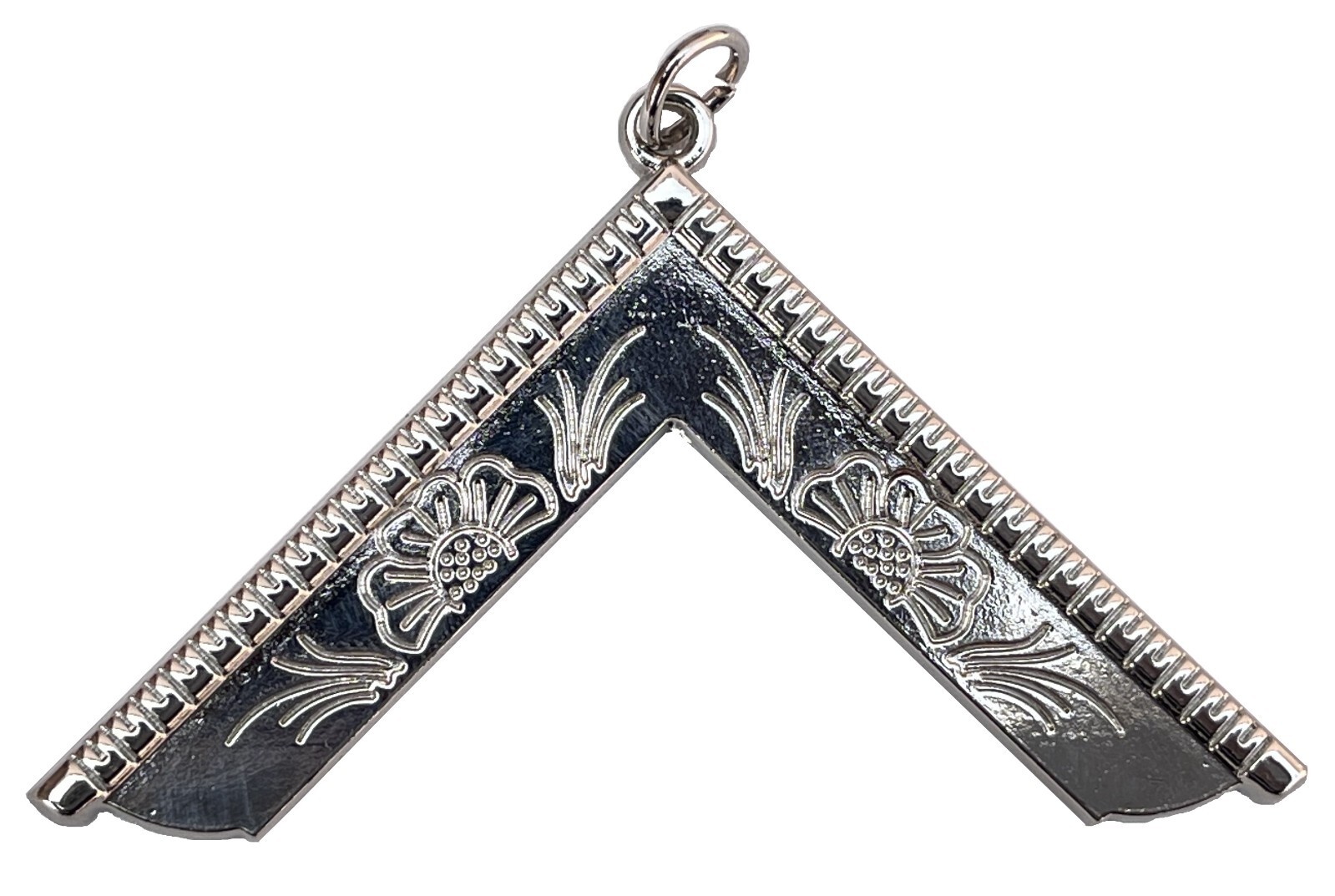 Masonic Collar Worshipful Master Silver Jewel Size: 3.50"