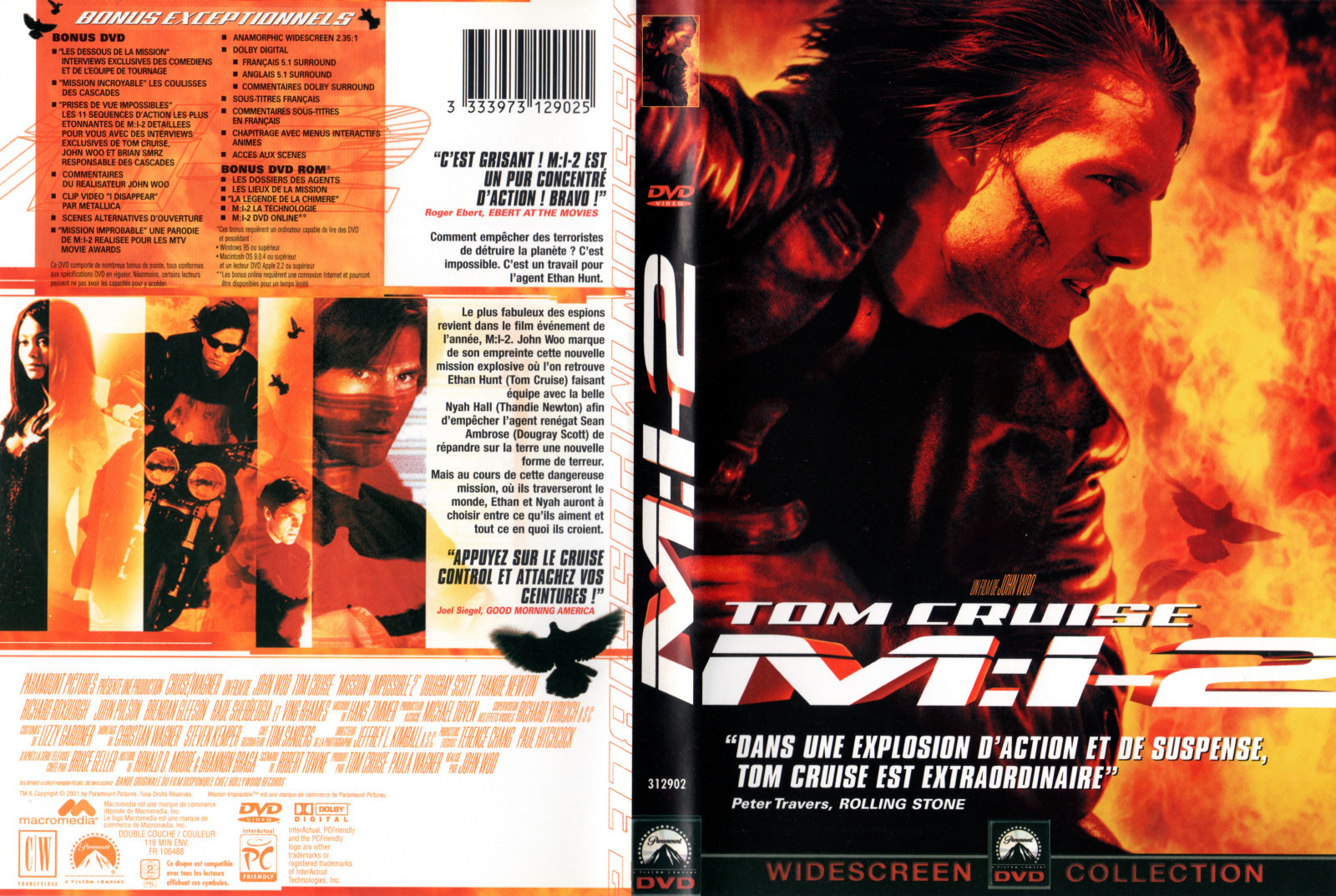 DVD - MISSION IMPOSSIBLE 2 (M:I-2) - T.Cruise - John Woo | eBay