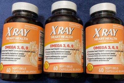 3 X Ray  Health Omega3,6,9 60ea  7/24