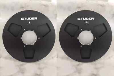 One Pair Black Aluminum STUDER 10.5'' tape reel for A80 A810 A820 tape recorder