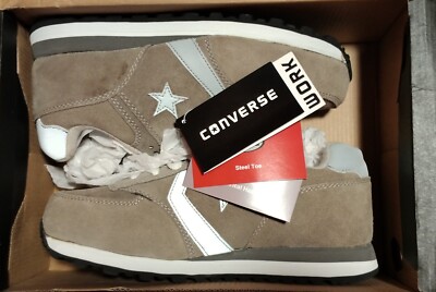 Converse Women's 7.5 M || Suede Leather Retro Jogger Oxford || Steel Toe, EH