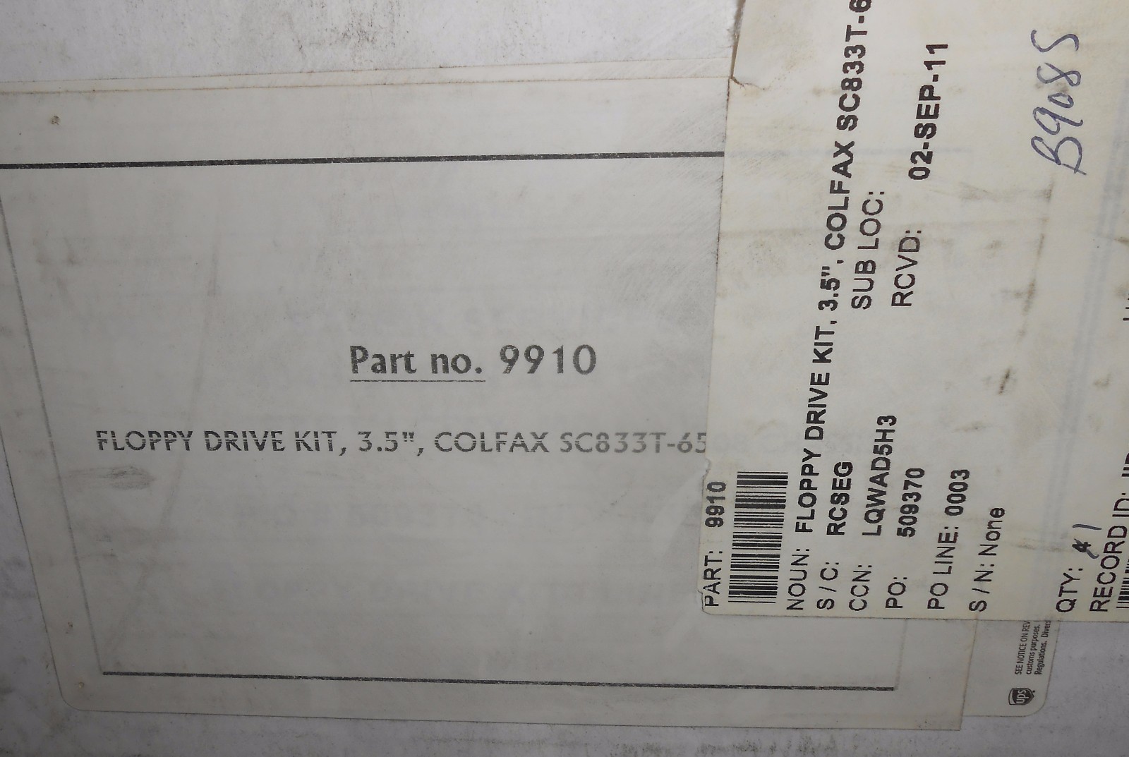 COLFAX FLOPPY DRIVE KIT 3.5