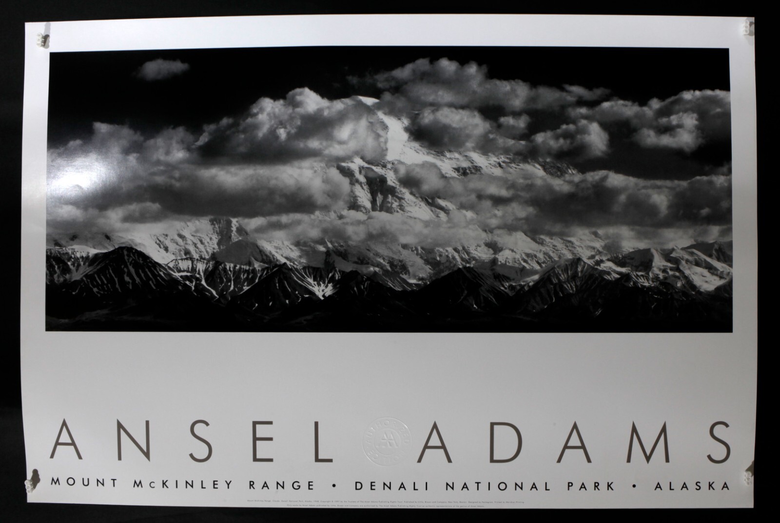 額装品/Mt. McKinley Range /アンセル アダムス ポスター アート Mt. McKinley Range (エンボスマーク入
