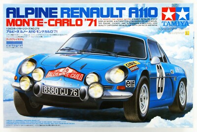 TAMIYA 24278 ALPINE RENAULT A110 MONTE CARLO ''71 1/24 SCALE KIT