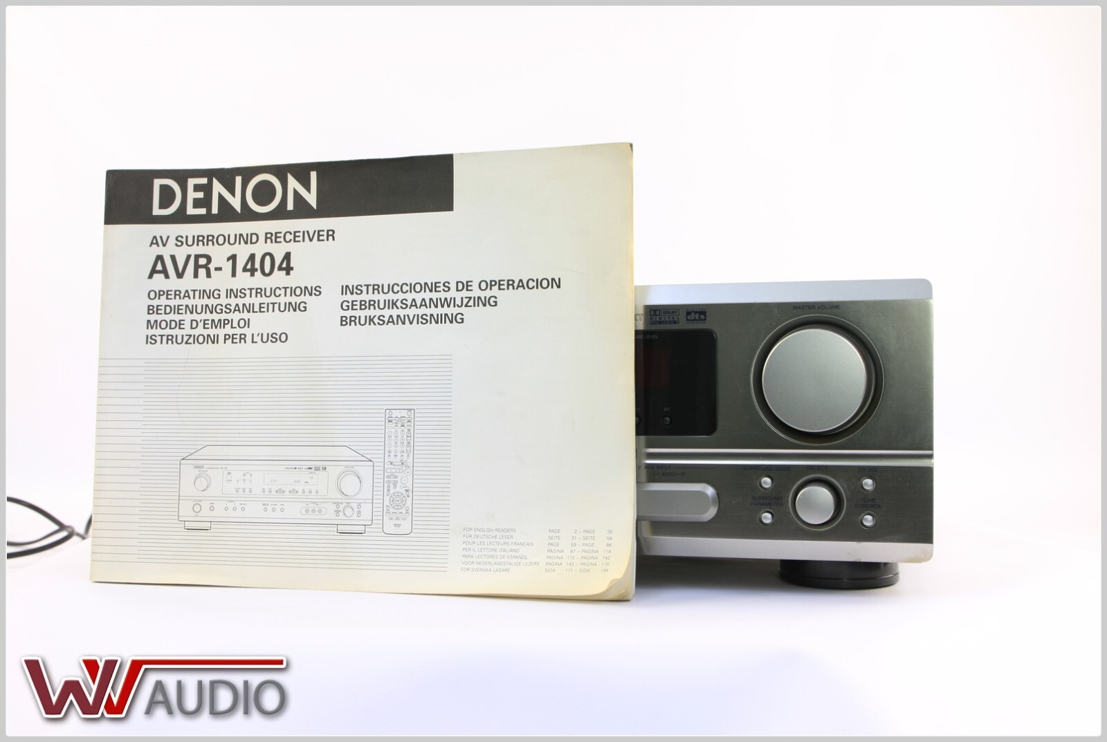 Denon AVR-1404 AV Surround Receiver + Manual. | eBay