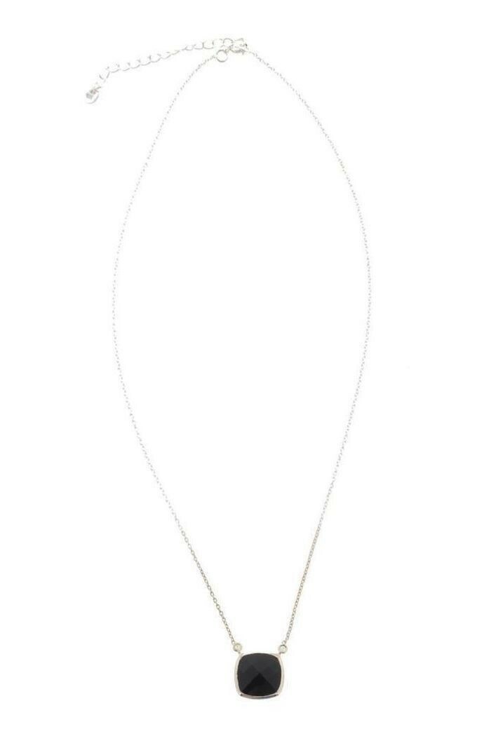 ARGENTO VIVO Black Sterling Silver Pendant Necklace 133420