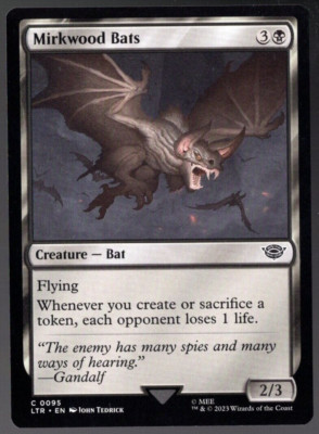 Mirkwood Bats 0095 Common Non Foil Lord of the Rings MTG Near Mint