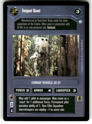 Star Wars CCG - Endor - BB C/U/R DS Dark Side Singles - You Pick