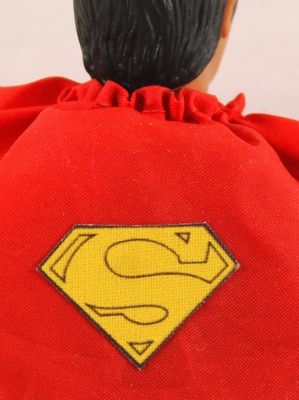 Mego Superman FABRIC Cape Sticker ~Vintage 8'' Action Figure Pre-Cut Decal Repro