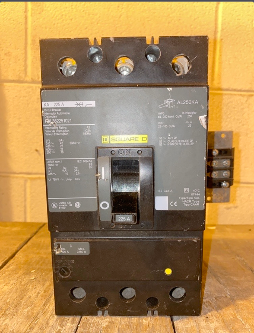 ちょこ11 225A Square D Circuit Breaker KAL362251021(S6LLST1316) | eBay