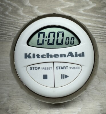 KitchenAid Digital Timer Cooks Series Kitchen KAT150WH White Chrome