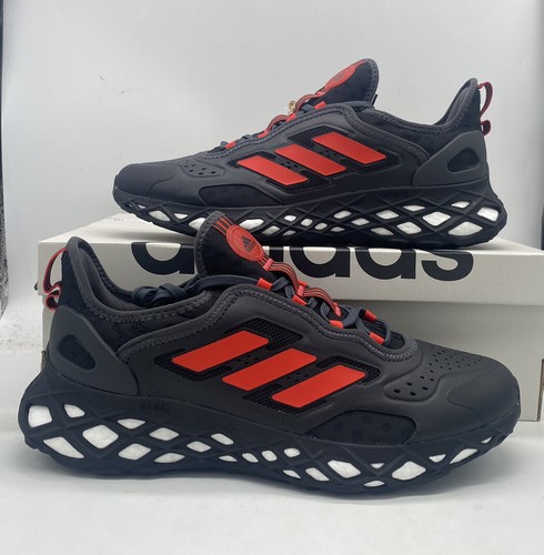 

Adidas Web Boost Black Red Bred Беговые кроссовки Ультра Ретро HQ4155 Мужской размер, Черный, adidas Web Boost