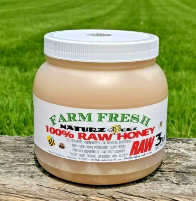 CLOVER RAW HONEY 3LB 100% PURE RAW UNFILTERED GREAT TASTING / HEALTHY HONEY