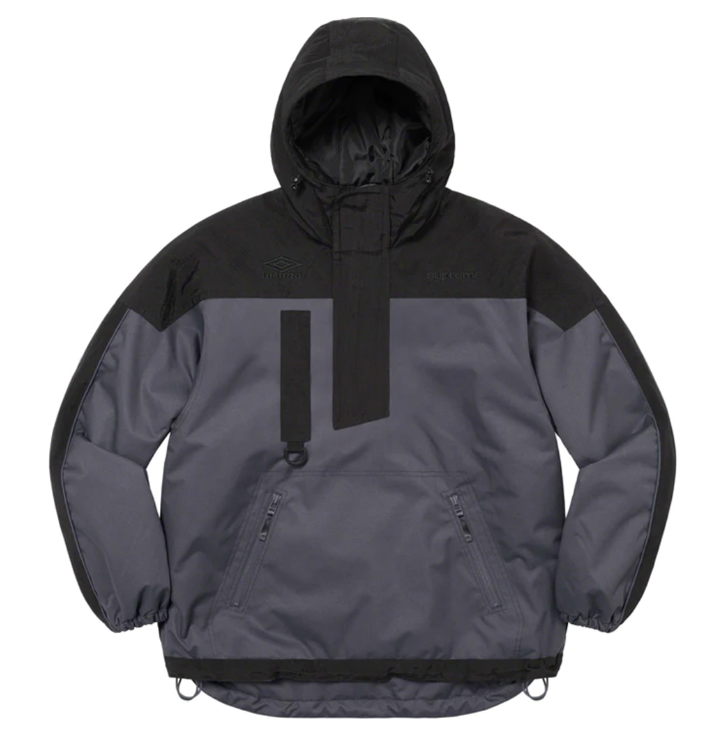 SUPREME UMBRO HOODED ANORAK (LARGE) (DARK GREY) SS23 SCARFACE COWBOY JACKET