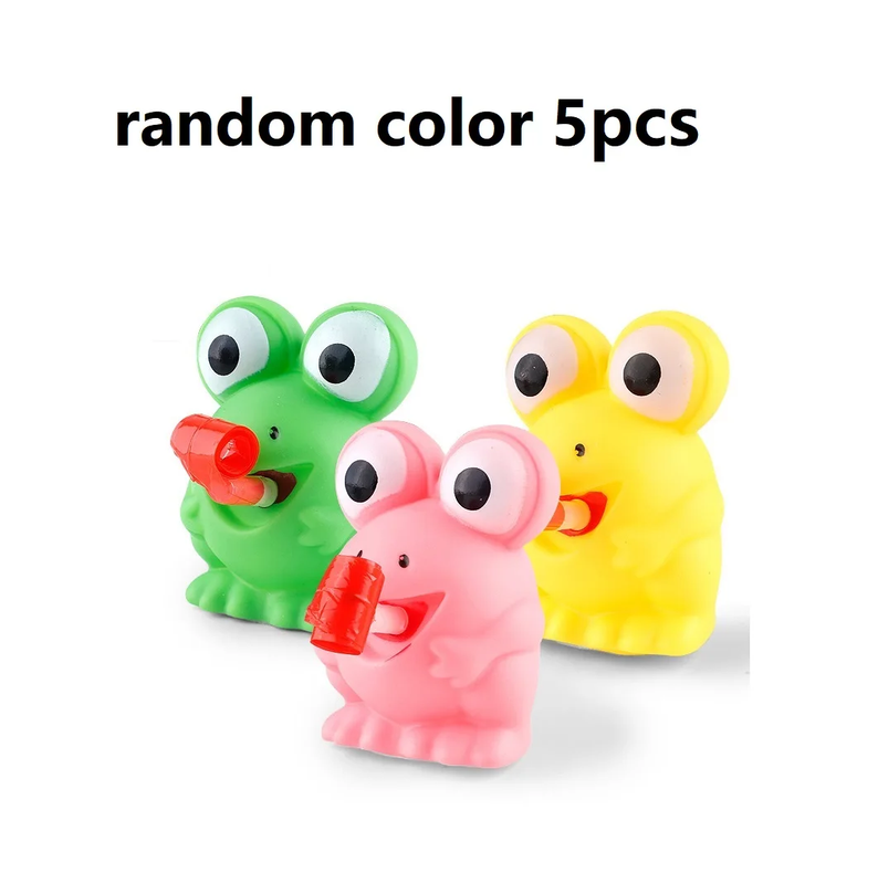 5x Pinch Frog Dinosaur Sticking Tongue Toys Funny Sensory Stress Relief Fidget