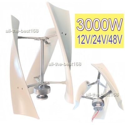 3KW Wind Turbine Maglev Generator 12/24/48V Controller Home Boat Street Windmill