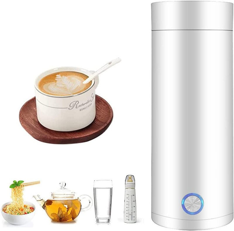 Portable Electric Kettle for Travel - Small Electric Thermos/Heating Cup/Bottle