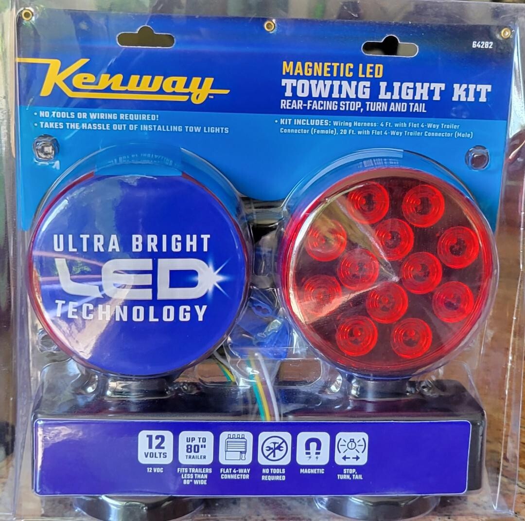 TKセット new kenway magnetic led towing light kit with wiring harness