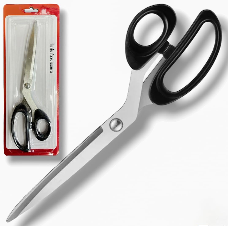 Professional Fabric Scissors 10 Inch | Heavy Duty Scissors for Leather Cutting,