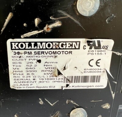 KOLLMORGEN AKM74Q-GN1NR-02 motor
