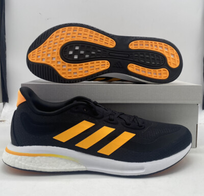 Adidas Supernova M Black White Orange Athletic Running Sneakers GX2964 Mens Size