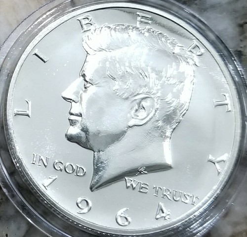 1964 Accented Hair Kennedy Silver Half Dollar Proof Uncirculated