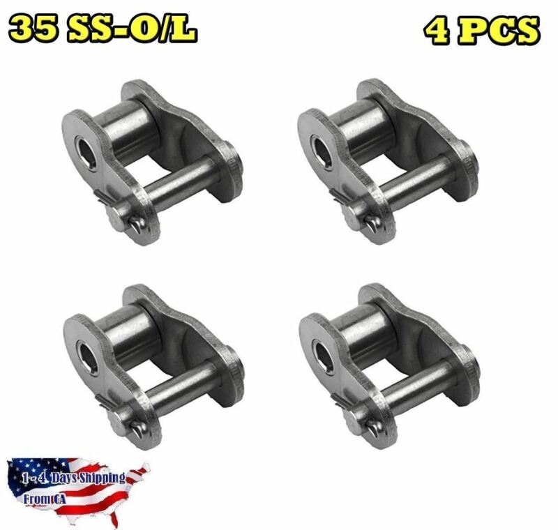 35 Ss Stainless Steel Roller Chain Offset Link (4pcs)