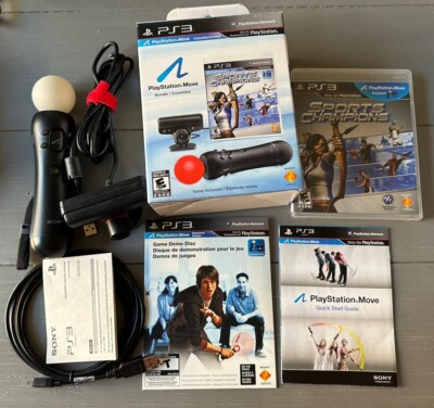 PlayStation 3 PS3 Move Controller + Sports Champions + Camera Bundle - Tested