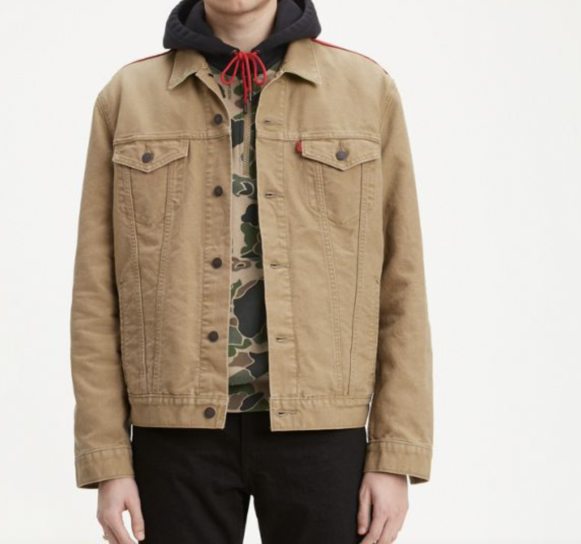 

Levi-#39;s x Justin Timberlake Мужская Джинсовая Куртка Trucker 761040000 Бежево-Красный, Бежевый, 761040000