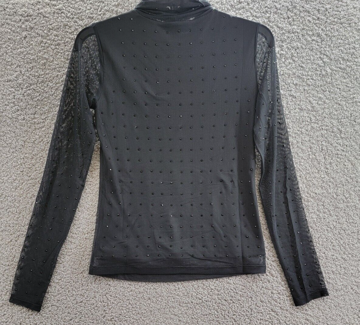 Sanctuary Highlight Of The Night Turtleneck Top Womens XXS Black Embellished L/S - Picture 10 of 16