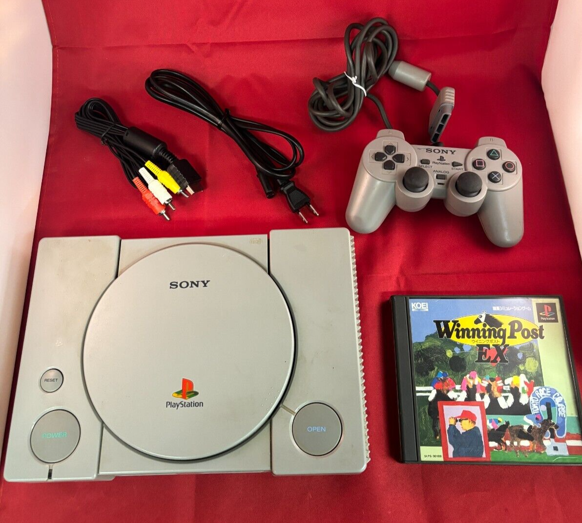 PlayStation 1 PS1 SCPH-9000 Console W/Controller,Cableset