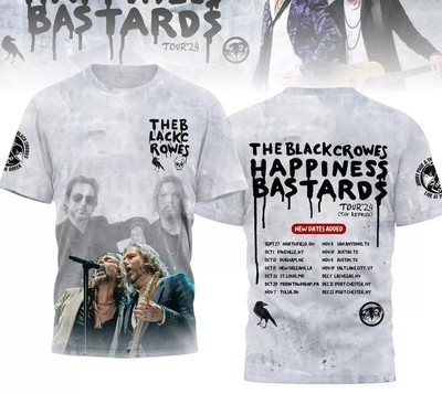 Happiness Bastards Of The Black Crowes Tour 2024 3D T-Shirt