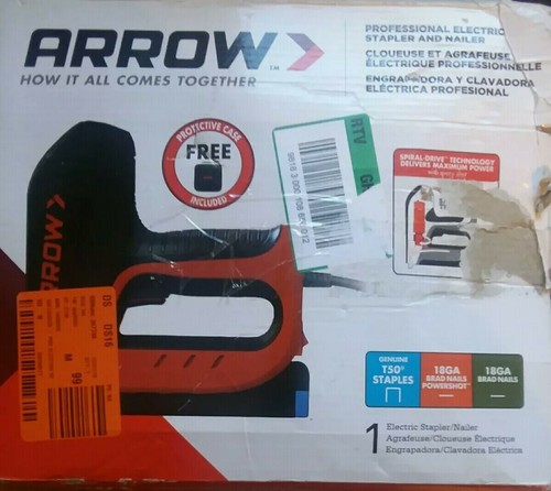 Arrow  Professional Electric Stapler And Nailer With Free Protective Case